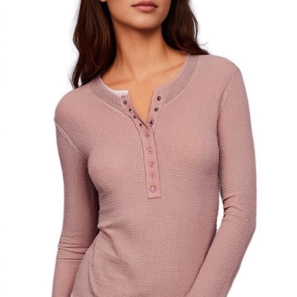 free people movement Tops - FP Movement by Free People Dusty Pink Long Sleeve Top